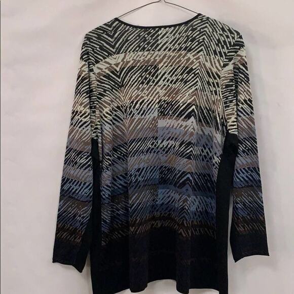 NWT NIC+ ZOE BLUE MULTICOLORED SWEATER SIZE 3X - Picture 2 of 9